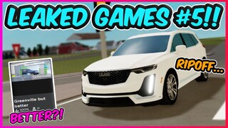 THIS GAME STOLE GREENVILLE?! || Greenville Leaked Games #5 || Greenville ROBLOX