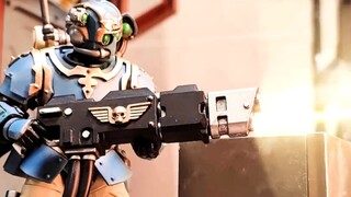 [Stop-motion animation] Imperial Guard Battle! Dark Source Warhammer 40k Astra Militarum Storm Troop