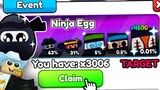 I Opened 3000 Ninja Event Eggs But Then This Happened...Arm Wrestle Sim