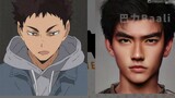 Sekilas tentang wajah asli karakter anime - Volleyball Boys