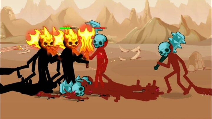 Fire Giant Vs Silver Giant : Stick Of War : Stickman Battle