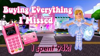 BUYING EVERYTHING I MISSED IN ROYALE HIGH | Starfrost Set | I spent 94k diamonds lol