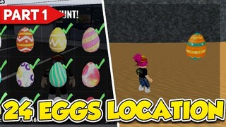 All "24 Egg Hunt Locations" in Roblox Vehicle Legends Part 1