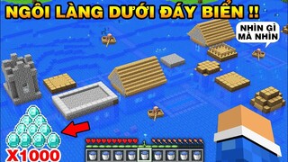 Khám Phá Ngôi Làng | BỊ CHÌM DƯỚI ĐÁY BIỂN SÂU NHIỀU KIM CƯƠNG | Trong Minecraft Pe..!!