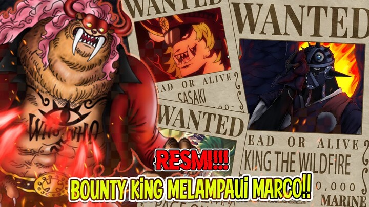 RESMI!! BOUNTY KING MELEBIHI BOUNTY DARI MARCO!! KING PERNAH MELAWAN SHANKS??! [VIVRE CARD]