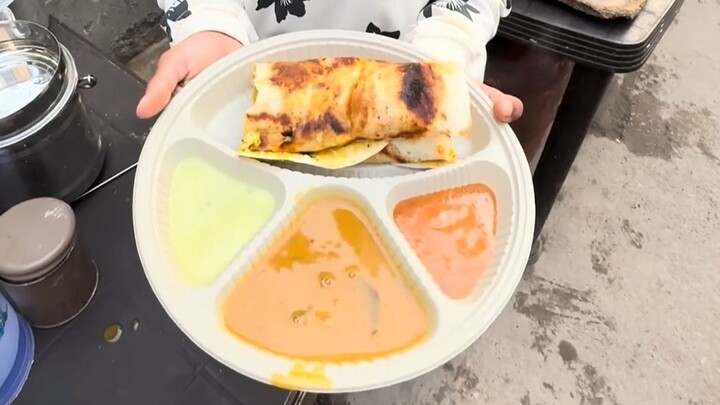 100-rupee dosa pancakes—love them! I mean, the pancakes.