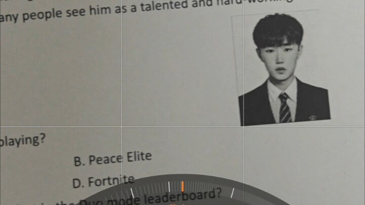 There are Shaoyu in the English reading comprehension questions 😍