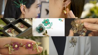 Làm trang sức cổ trang Trung Quốc | Making Chinese ancient jewelry- Nhã Di Các