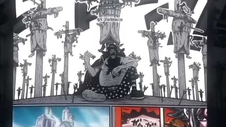 "Sudah lama menunggu, yang kesebelas? Kegelapan mutlak! Kekuatan yang mengguncang dunia, Blackbeard 