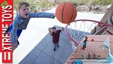 Crazy Basketball Game Trick Shots with Space Jam A New Legacy!!