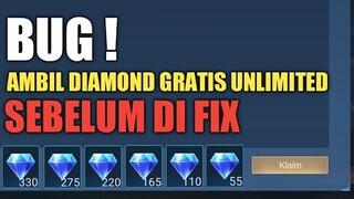 CEPAT SEBELUM DI FIX ! BUG EVENT CARA DAPETIN DIAMOND GRATIS TANPA BATAS !! SEBELUM KEHABISAN