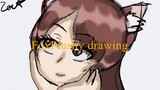 Me drawing FoxPlushy