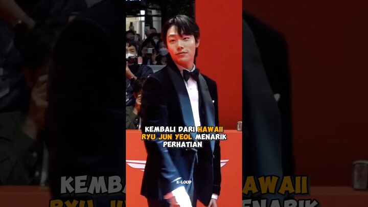 Kembali dari Hawaii #ryujunyeol menarik perhatian #hansohee #shorts #kpop #viral