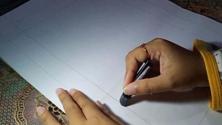 🗻Drawing a mountain landscape with Oil Pastel | The full one is on my youtube (Blluebbberryy)🗻