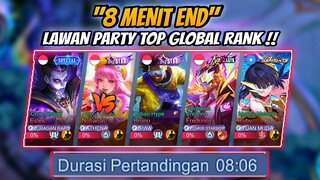 Gameplay 8 Menit End Lawa Party Top Global Rank !! Siwa Fenrir Tuan Muda Dkk🔥