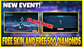 FREE SKINS AND FREE 500 DIAMONDS IN NEW EVENT!! || MOBILE LEGENDS BANG BANG