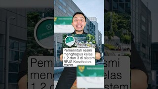 Pemerintah HAPUS kelas BPJS? Kita RUGI atau engga? #shorts