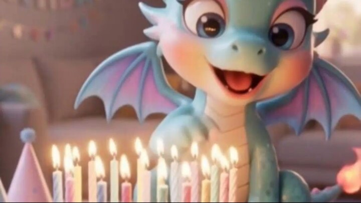 Never Let a Dragon Blow Out the Birthday Candles! 🎂🐉🔥 #Shorts