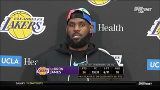 LeBron: "I don’t give a damn about 56 pts tonight, I was just glad Lakers got a win"