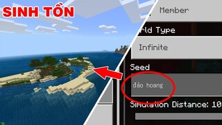 THỬ THÁCH SINH TỒN TRONG HẠT GIỐNG # ĐẢO HOANG SẼ CÓ NHỮNG GÌ || TRONG MINECRAFT