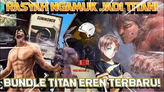 SKIN TITAN EREN TERBARU! RASYAH NGAMUK BERUBAH JADI EREN DI FREE FIRE! AUTO BANTAI MUSUHNYA!