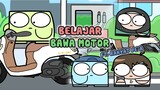 Belajar bawa motor ft. @RakyatPea | animasi kehidupan sehari-hari-adymasi