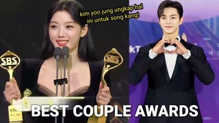 Menangkan Best Couple SBS Drama Awards 2023 kim Yoo Jung Ungkap Hal Haru Dan Mesra Ini ke Song kang