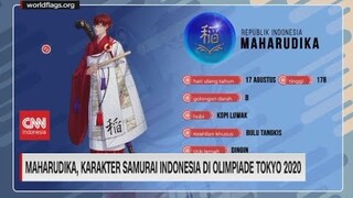Maharudika, Karakter Samurai Indonesia di Olimpiade Tokyo 2020