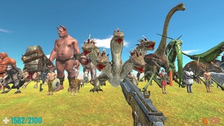 Granade Launcher VS All Units. Animal Revolt Battle Simulator