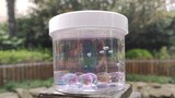 [DIY][ASMR]Transparent water slime with bubbles