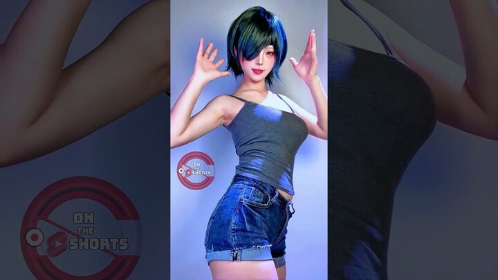 Himeno Cute Dance ❤️ Chainsaw Man Cosplay #shorts