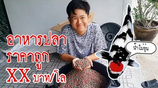 อาหารปลาคาร์ฟราคาถูก  น้ำไม่เสีย l คุณพ่อคราฟ