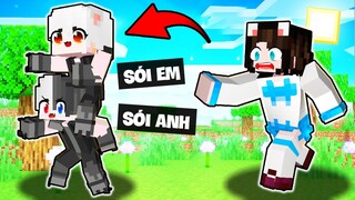 NẾU "GIA ĐÌNH NGƯỜI SÓI" CÓ CUỘC SỐNG TRONG MINECRAFT | 1 NGÀY CỦA SIRO CÙNG SÓI EM VÀ MÈO SIMMY
