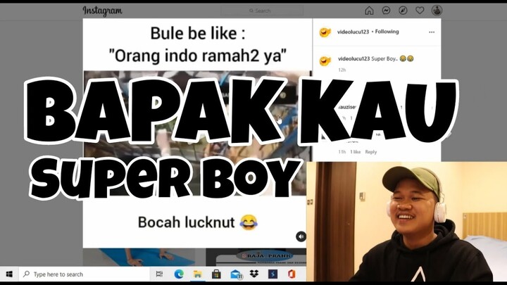 BAPAK KAU SUPER BOY 😂