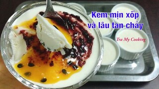 KEM SỮA CHUA Cốt Dừa SIÊU NGON - Công thức kem lâu tan | Tra My Cooking