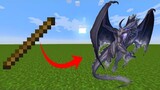 Summon a Dragon using Stick in Minecraft [Command Block + Addon]