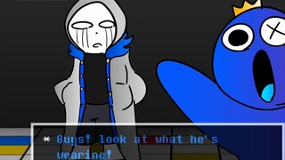 Jika RAINBOW FRIENDS menemukan ERROR 404 SANS FNF Friends To Your End dan Undertale Animation】