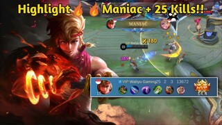 Hampir Aja Savage😡😞 || Gameplay Highlight🔥🔥Maniac + 25 Kills!! - Yin Gameplay