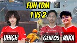 ADU MEKANIK MIKA HAMPIR BANTAI UHIGH 1 VS 2 || PUBG MOBILE INDONESIA