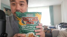 ASMR Trader Joe's Jalapeno Seasoned Corn & Rice Puffs (Eating Sounds)