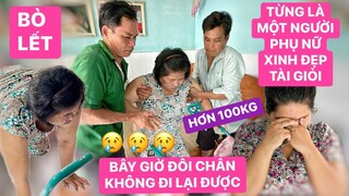 Từng là một người phụ nữ xinh đẹp tài giỏi…chị Thanh bây giờ đôi chân không đi được chỉ ngồi một chỗ