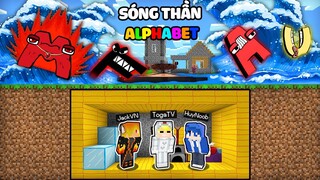 TÔ GÀ THỬ THÁCH 24H XÂY HẦM TRÚ ẨN CHỐNG SÓNG THẦN ALPHABET LORE KINH DỊ TRONG MINECRAFT