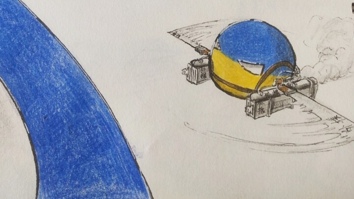 (Polish Ball Hand-Drawn) The Onslaught of… the Ukraine Ball?!