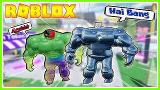 GILA BANG CUPU JADI HULK,, AKU GAK MAU KALAH AKU JADI MANUSIA BESI !!! ROBLOX MIKOCIL