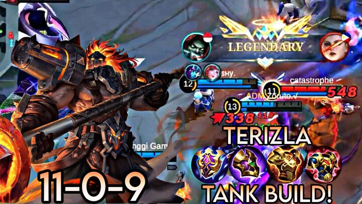 TERIZLA EXP LANE TANK BUILD | TERIZLA BEST BUILD 2023 | MLBB ~ Zoruto