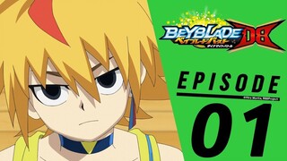 BEYBLADE BURST QUADDRIVE 01  The Dark Prince! And Destruction Belfyre!