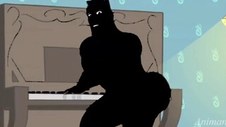弹钢琴的奇怪黑影