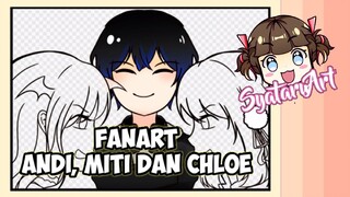 Fanart Andi Adinata, Mythia dan Chloe