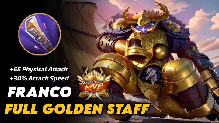 FRANCO GOLDEN STAFF FULL BUILD | MOBILE LEGENDS