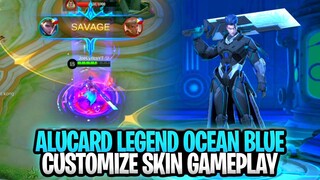 Alucard Legend Ocean Blue Customize Skin Gameplay | Mobile Legends: Bang Bang